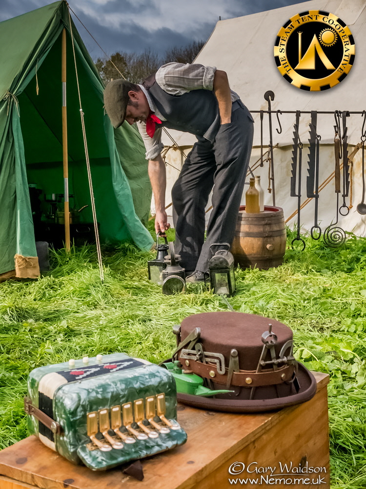 the perfect blend of vintage, antique and Steampunk. The Steam Tent Co-operative.  Gary Waidson - www.Nemo.me.uk